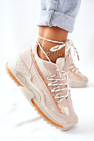 Women’s Sport Shoes Sneakers Beige Aland