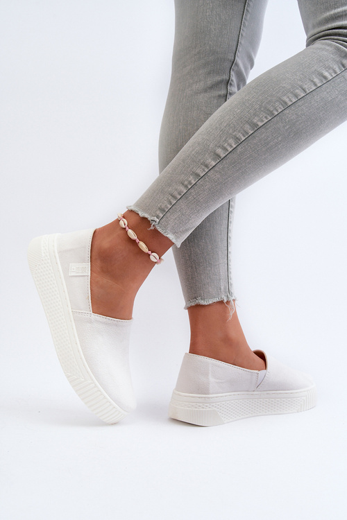 Women's Platform Sneakers NN276006 Memory Foam System White