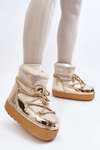 Women's Snow Boots with Gold Laces Toolsa