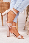 Women's Stiletto Sandals Powder Pink Lexi