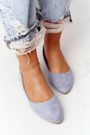 Suede Ballerinas Sergio Leone BL622 Blue