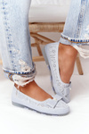 Women’s Leather Ballerinas RIO FLORE Eco-Friendly Light Blue