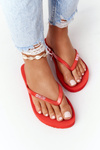 Women's Sliders Flip-Flops Big Star FF274A611 Red