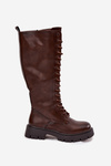 Insulated Lace-Up Boots for Women Chocolate Meliora