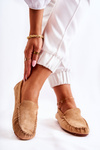 Women's Suede Loafers Dark Beige Millare