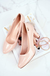 Ladies Pumps Sergio Leone Lacquered On Heel Nude Orsola