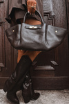 Fiorenza Chocolate Natural Leather Bag