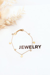 Leg Bracelet With butterflies Gold