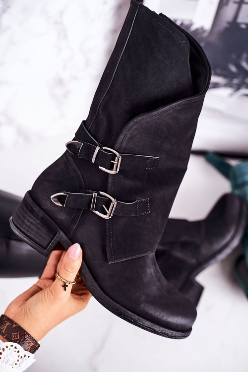 Women's Insulated Boots With Buckles Black Cassidy