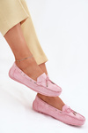 Women's Suede Moccasins Light Pink Si Passione