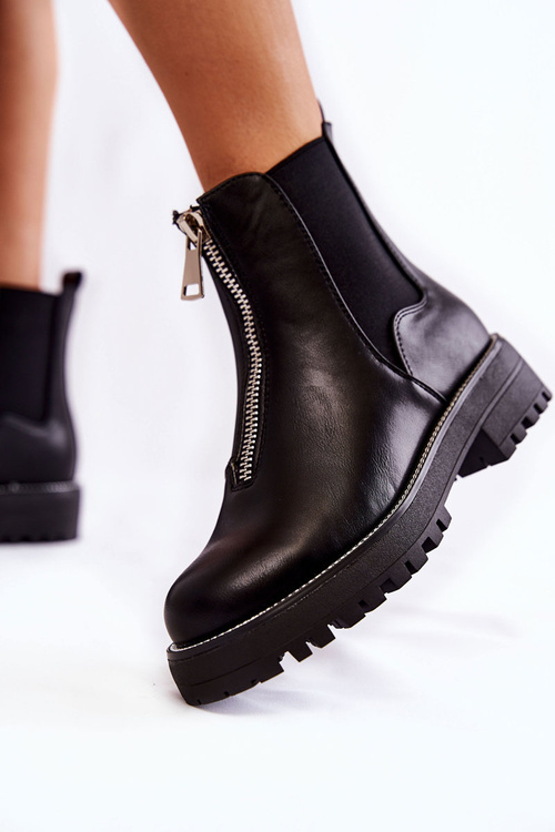 Fashionable Warm Boots Black Madeleine