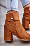 Women's Suede Booties La.Fi 260041C-SU Camel