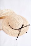 Women's Openwork Hat Beige Elif