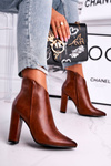 Women’s Boots On High Heel Camel Rise Up