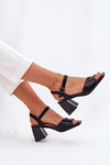 Womens heeled sandals Vinceza 62235 black