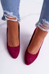 Women's Stiletto Stiletto Leather Suede Dark Fuchsia Sergio Leone Campbell pumps