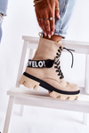 Suede High Boots With Warming Beige Danity 