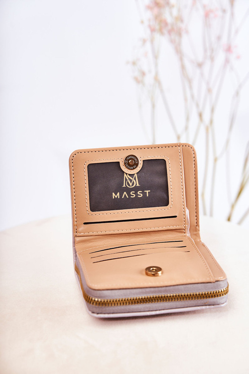 Women's Small Wallet With Ornament Grey Sanchos