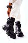 Worker Boots With Pouch On Strap Black Lanstrom