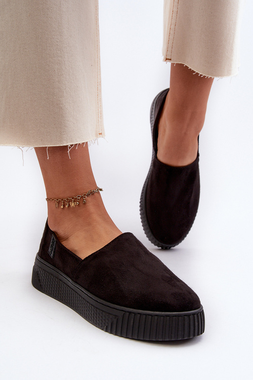 Women's Platform Sneakers NN276010 Memory Foam System Black