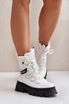 Damskie Śniegowce Na Zamek Ocieplane Białe Lee Cooper LCJ-24-47-3142