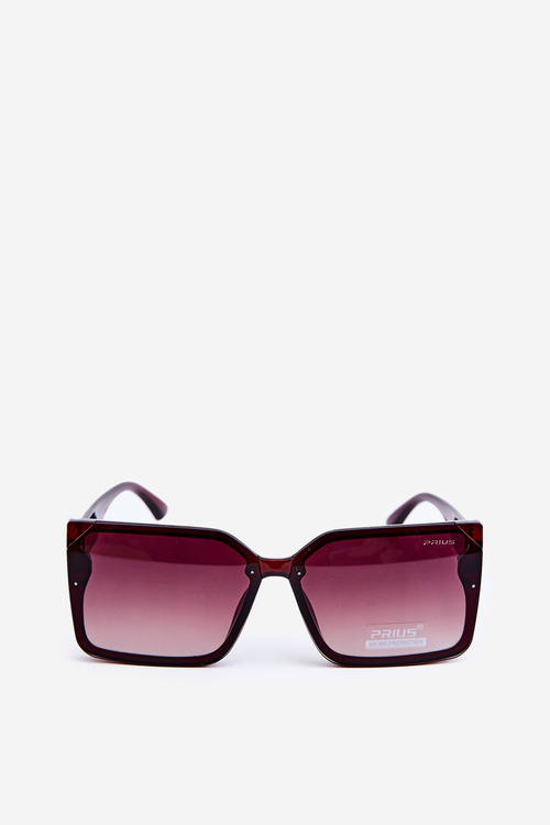 Przeciwsłoneczne Okulary Damskie Kwadratowe Brązowe UV400