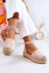 Espadrilles Sandals With Jets Pink Lillian