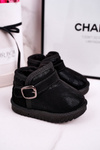 Children's Snow Boots With Fur Black Dreamy