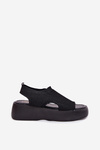 Women Sandals On Platform Black Kavira