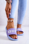 Women's Slippers Big Star JJ274A525 Violet-Blue