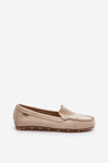 Women's Beige Faux Suede Moccasins Amrutia