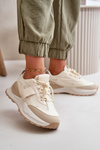 Women's Platform Sneakers Beige Nevelaine