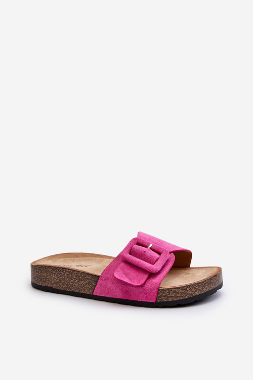Women's Sandals with Buckle Eco Suede Pink Laeltia