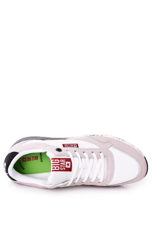 Men's Sport Shoes Memory Foam Big Star FF174208 White-Grey
