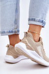 Women's Light Sports Shoes Memory Foam System Big Star LL274294 Beige
