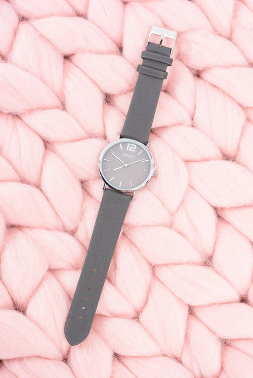 Classic Leather Dark Grey Women's Ernest Watch