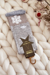 Women's Socks Long with Snow White Gray