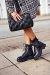 Women's Boots on Platform With Purse Black Tension 