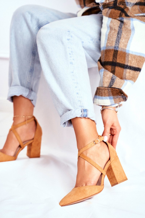 Women's Stiletto pumps Camel Traffic