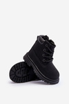 Children's Trapper Boots with Zip Black Bansi