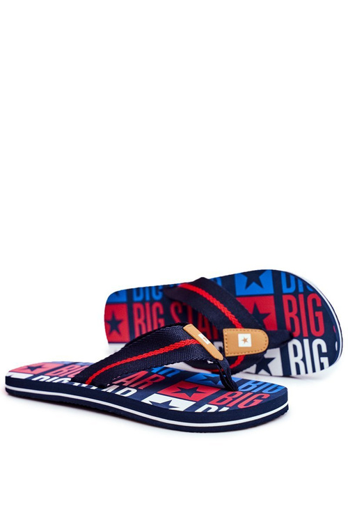 Men's Slippers Flip-Fops Big Star FF274484 Navy