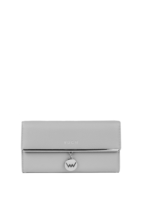 Large Ladies Emblem Wallet Grey Mailin