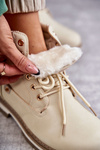 Women's Warm Boots Trappers Beige Liv