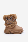 Children's Snow Boots with Fur Beige Lunami