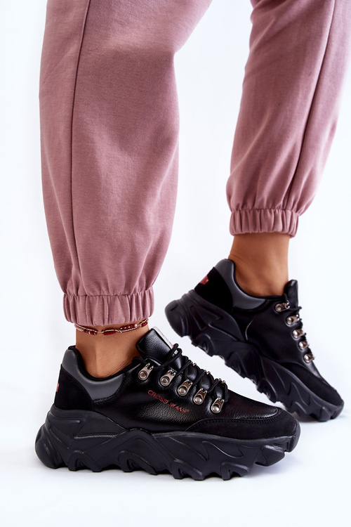 Women's Sneakers on the platform Cross Jeans KK2R4073C Black