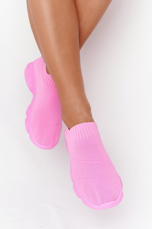 Women's Slip-on Sneakers Fuchsia Yoga Class