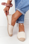 Espadrilles On Straw Sole Lu Boo Ecru