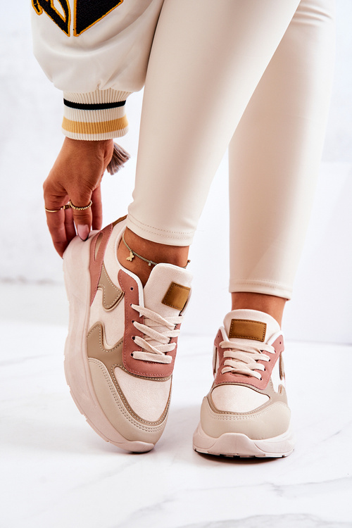 Women’s Sport Shoes Sneakers Beige-Pink Bethell