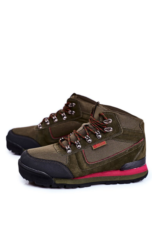 Trekkingowe Męskie Buty Big Star Outdoor Khaki GG174200