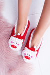 Home Women's SOXO Christmas Ballerinas with Santa Claus